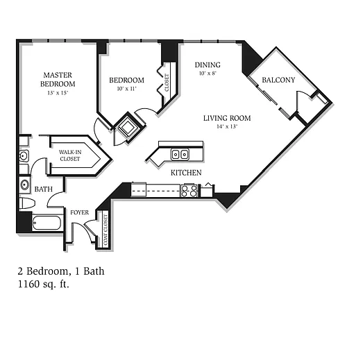 Floor plan B01 1160