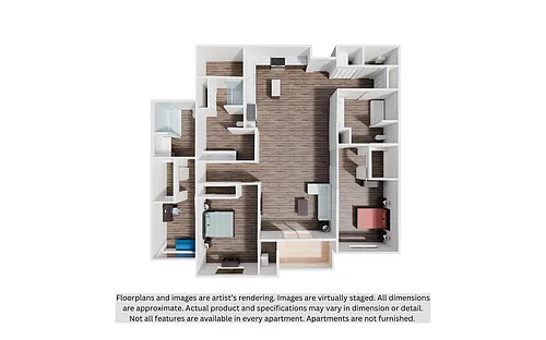 Floor plan 3 Bedroom - 3 bathroom