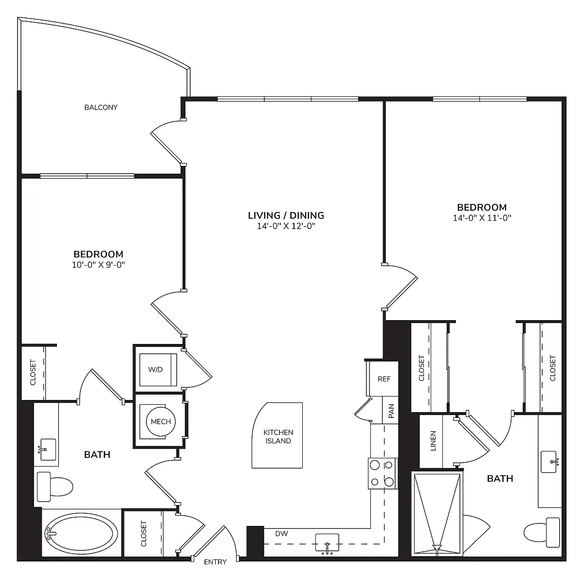 Floor plan B1