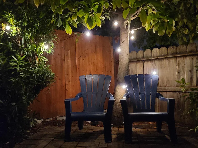 Garden with Solar lights