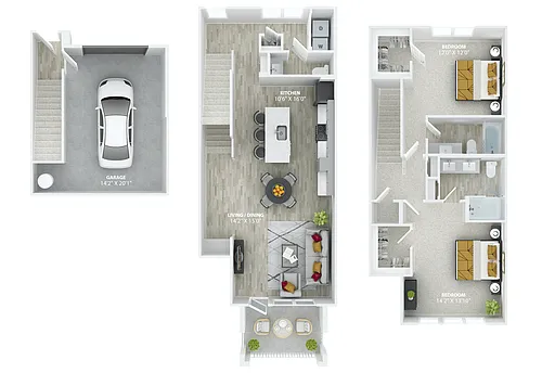 Floor plan Ellington B6T