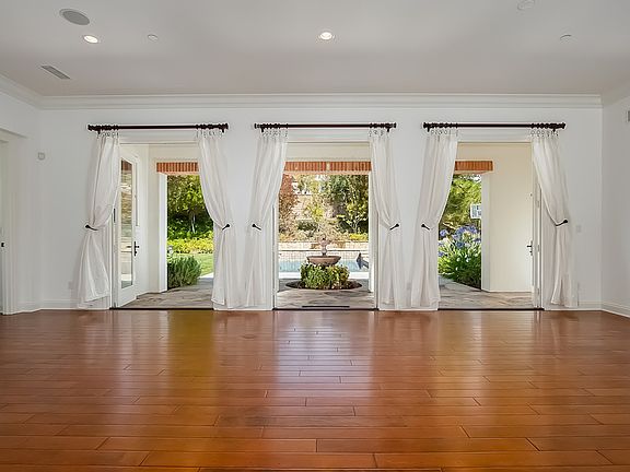 Three sets of French doors 