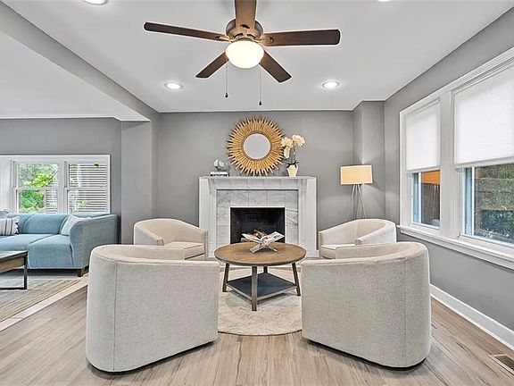 Family Room, open to Dining Room and Kitchen.