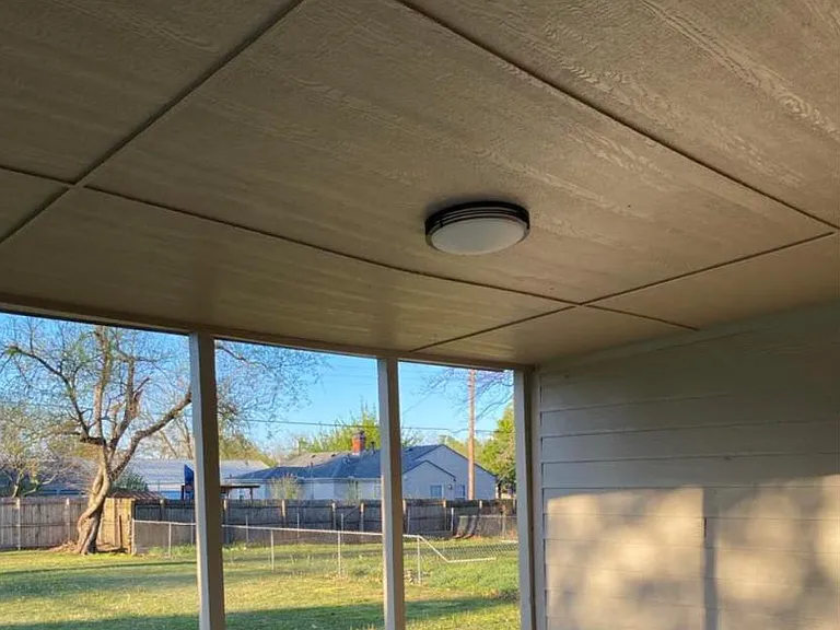 Back porch area.