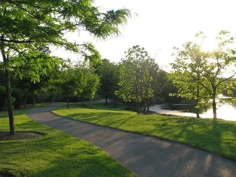 Trail by the lake
