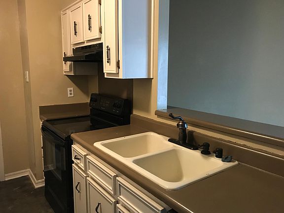 Kitchen with electric stove