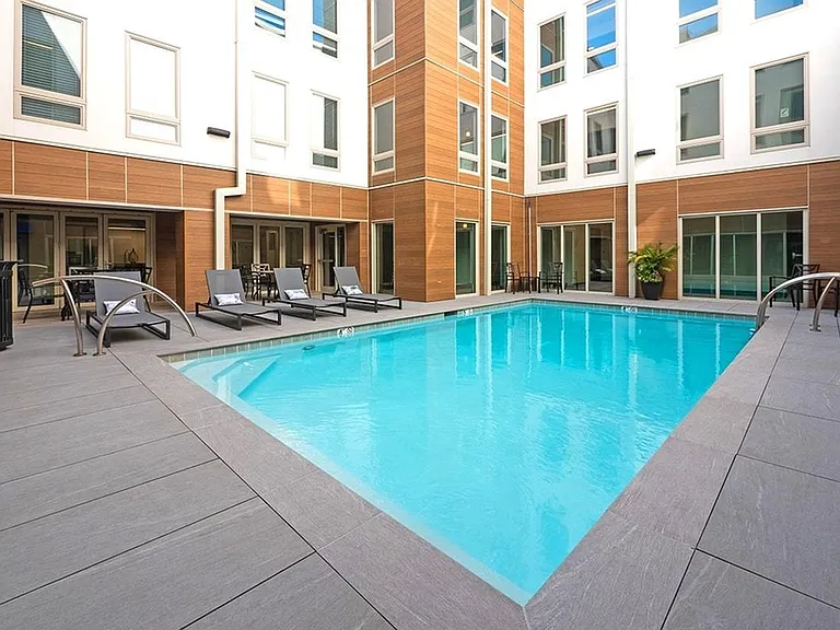 Heated saltwater pool