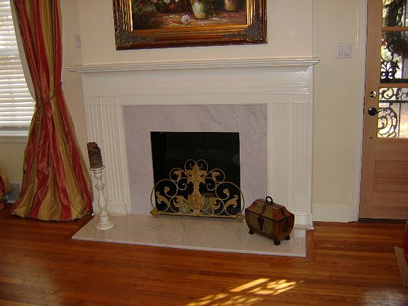 Marble fire place surround