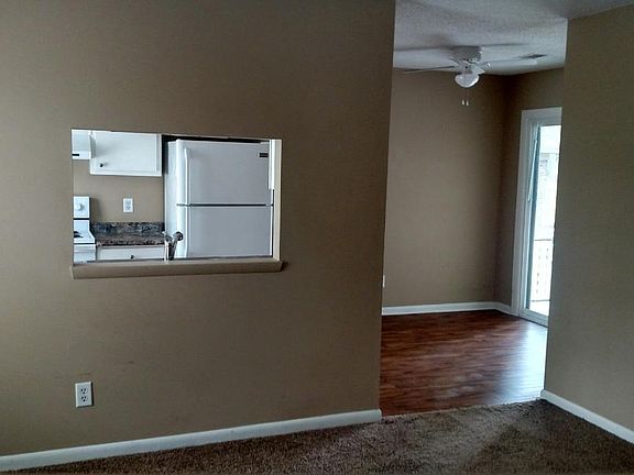 Living room through to kitchen