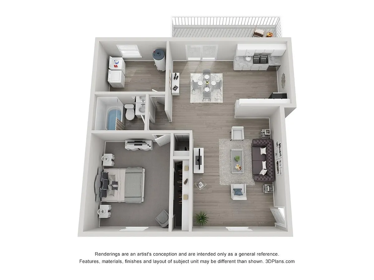 Floor plan One Bedroom