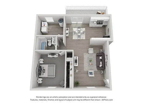 Floor plan One Bedroom