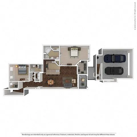 Floor plan Kalinda - with attached garages