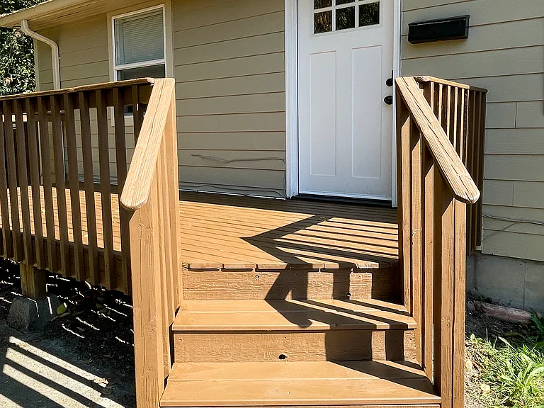 Private Front Deck.