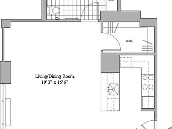2nd image of 322 W 57th St APT 25V