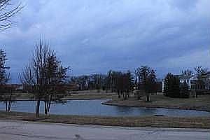 Pond view from the front of house