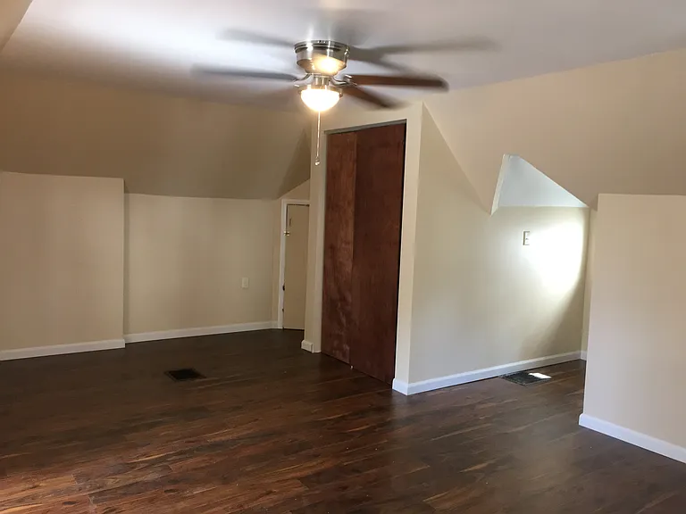 Third floor bedroom has large closet.