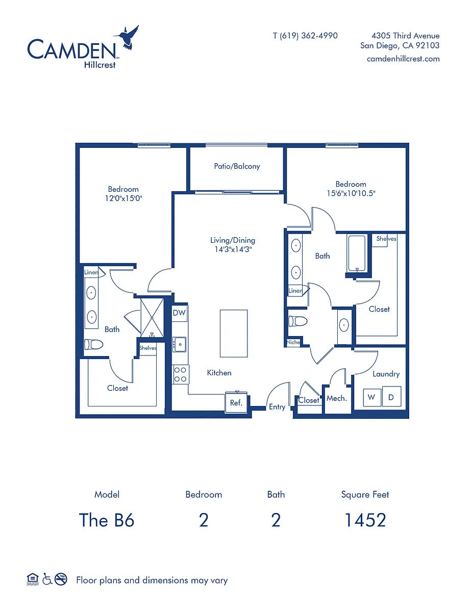 Floor plan The B6