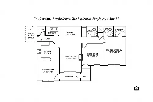 Floor plan The Jordan