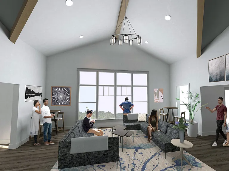 Luxury Apartment Community Common Area in Portland, Oregon