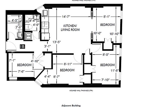 2nd image of 30 Carmine St APT 3B