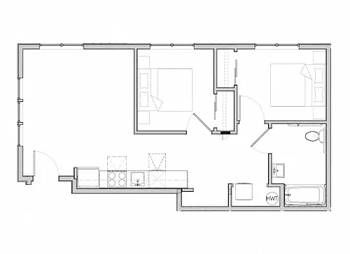 Floor plan Two Bedroom