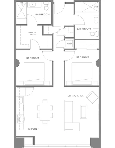 Floor plan Two Bedroom B
