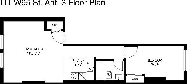 1st image of 111 W 95th St #3