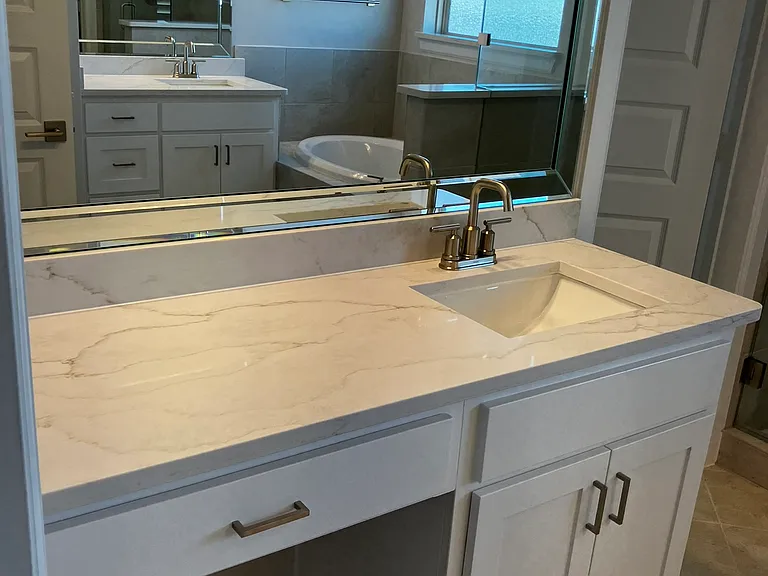vanities are separate in primary bath
