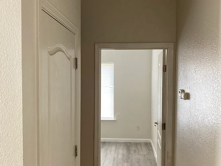 hall way to master bedroom