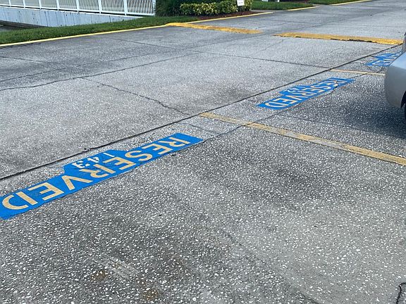 2 NEARBY RESERVED PARKING SPACES