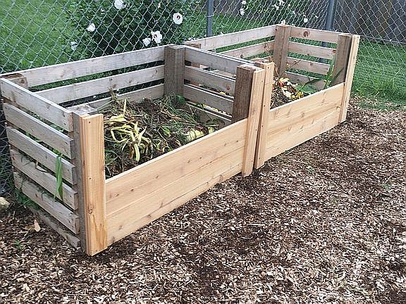 Cedar compost bins