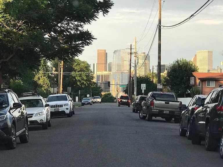 View of Denver from street