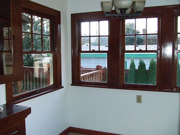 Nook off of kitchen, over looking garden/yard.