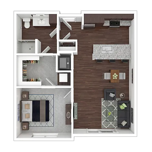 Floor plan 1 Bedroom