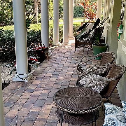 Front Porch overlooking lake