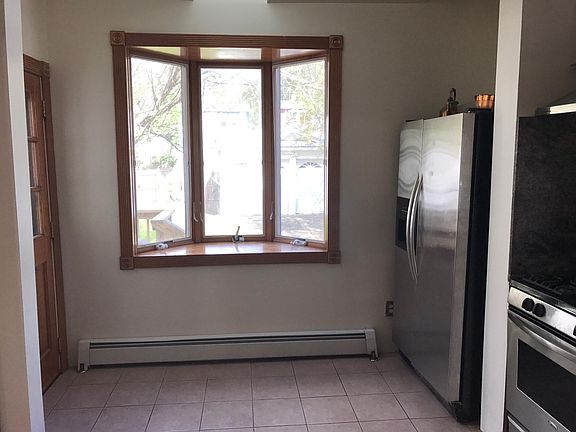 Garden window in kitchen overlooking Back Yard