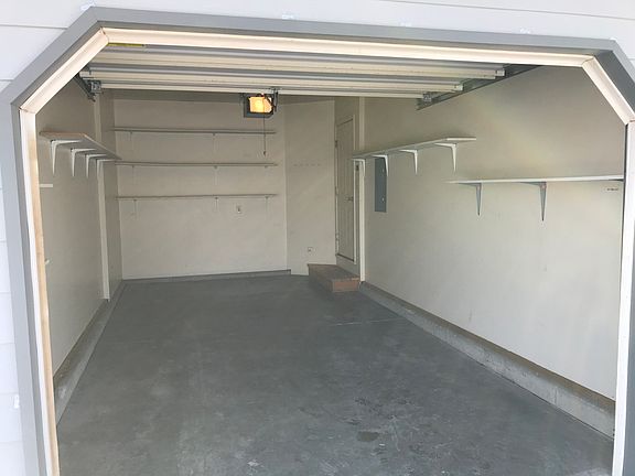 Attached single car garage
