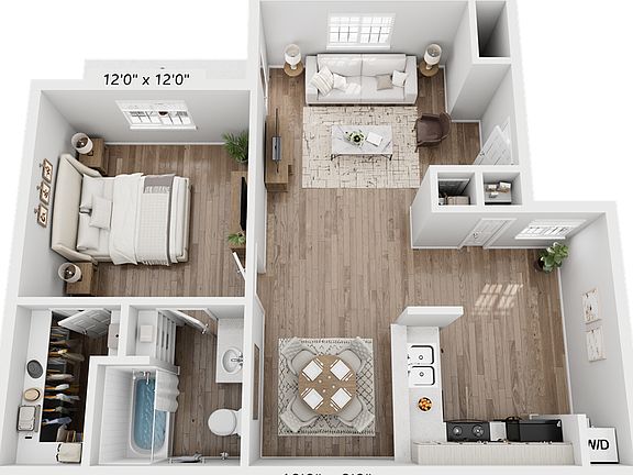 1 bedroom 1 bathroom