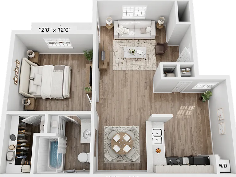1 bedroom 1 bathroom