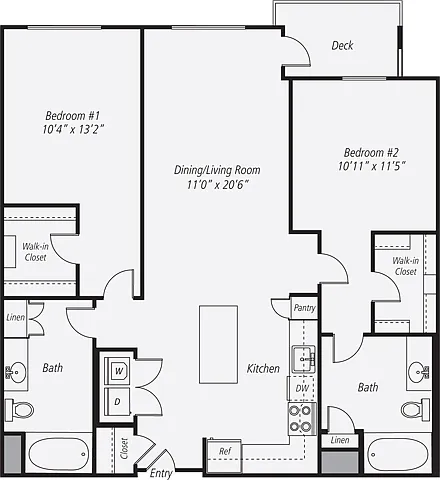Floor plan Furnished-f-B1-1136-deck