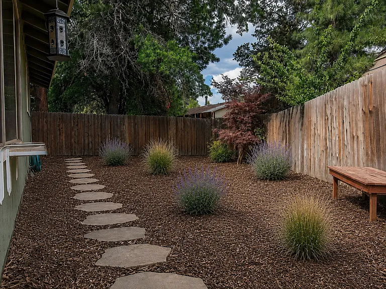Private backyard.
