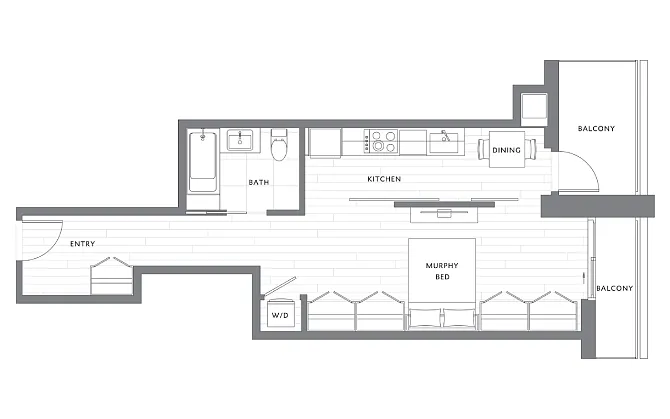 Floor plan Studio S6