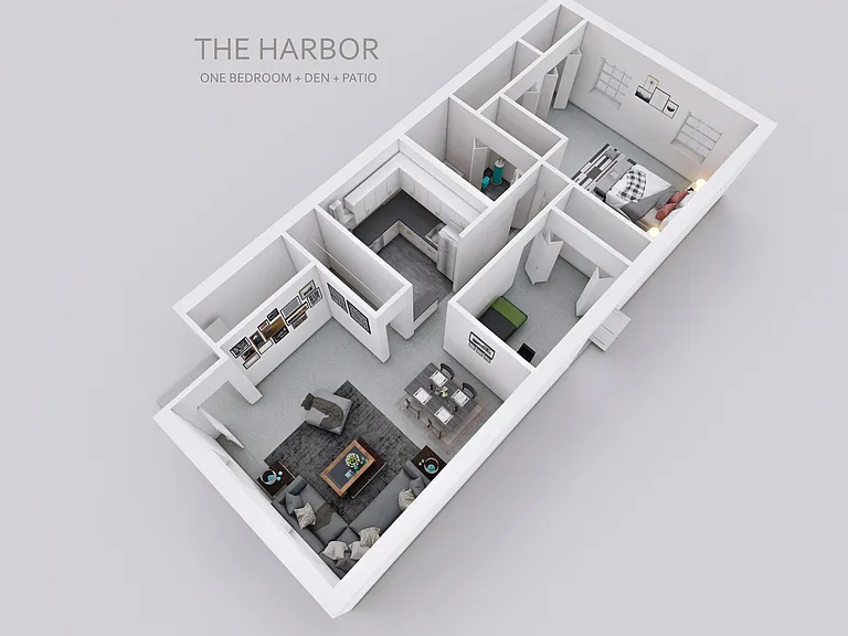The Harbor - One Bedroom + Den + Patio The Harbor - One Bedroom + Den + Patio