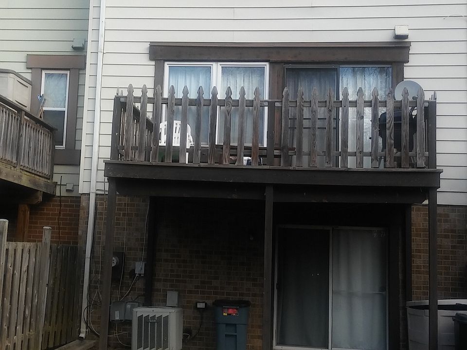 Back of townhouse