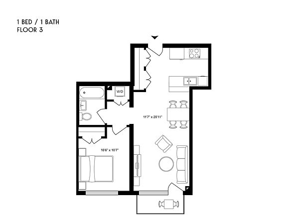 2nd image of 836 Bergen St #3I4
