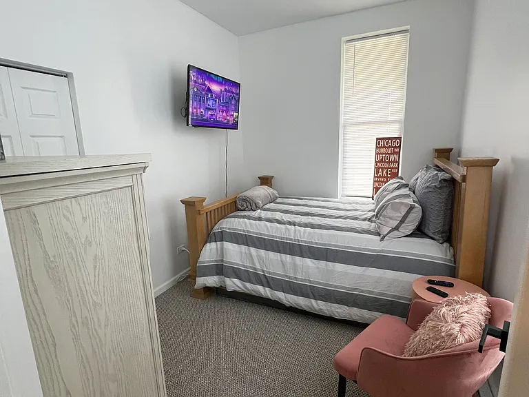 Bedroom 3 with Queen Bed and TV