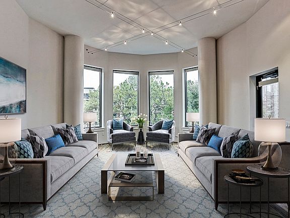 Virtually staged living room