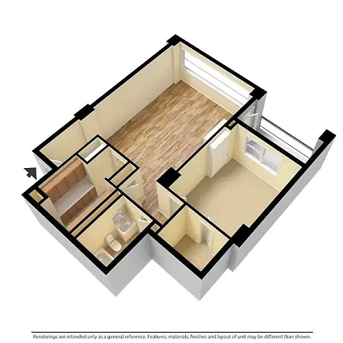 Floor plan One Bedroom