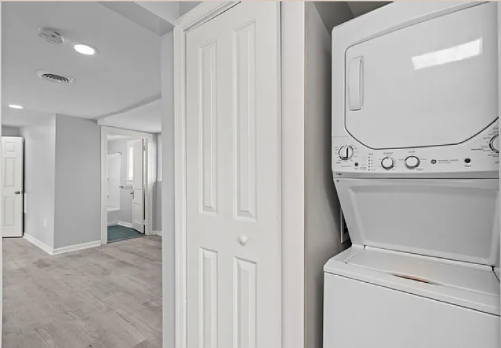 In-unit laundry.