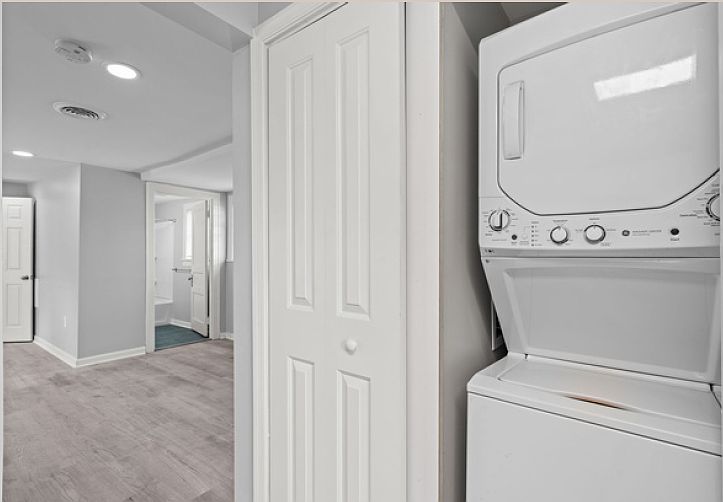 In-unit laundry.